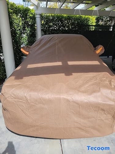 Miniatura 6 de Cubierta gruesa Tecoom súper transpirable e impermeable a prueba de viento nieve sol lluvia, rayos UV, protección al aire libre todo tipo de clima,