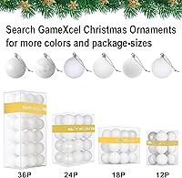 Vista 344 de Bolas de Navidad grandes de bronce de 3.2 pulgadas, adornos de decoración de árbol de Navidad, bolas colgantes inastillables para cumpleaños