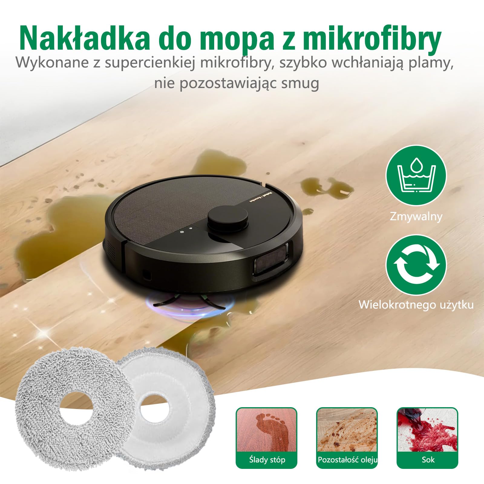 Zestaw 22 akcesoriów do robota odkurzającego iRobot Roomba Plus 405/505/507 Combo części zamienne, 1 szczotka główna, 6 worków do kurzu, 4 szczotki boczne, 6 filtrów HEPA, 4 ściereczki do