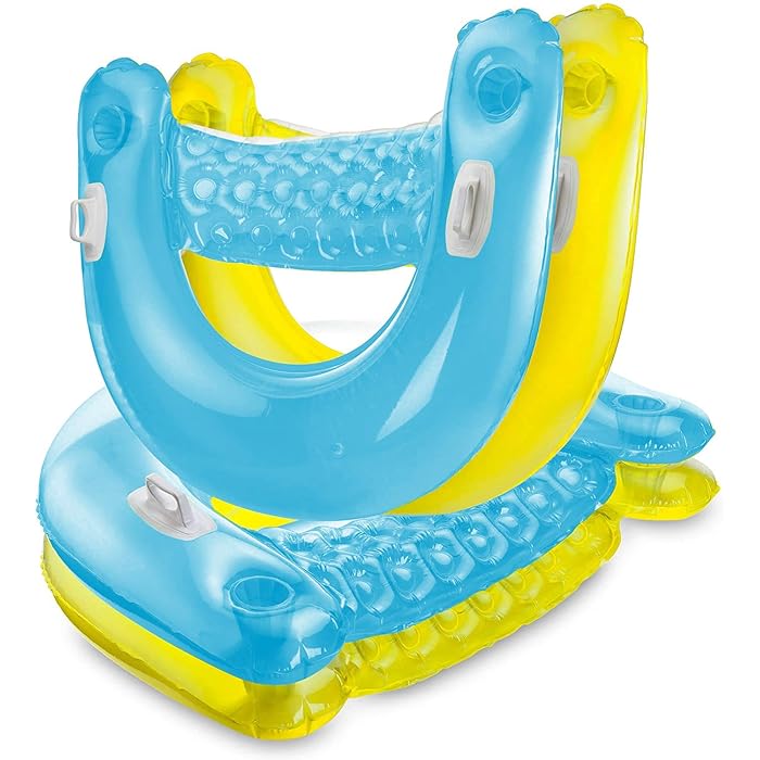 Buy Pool Floats Adult Inflatable Chair Floats with Cup Holders