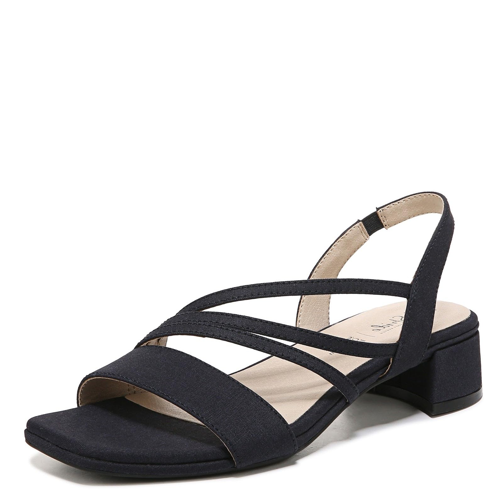 LifeStride Women's Joy 2 Heeled Sandal, Lux Navy, 6.5 UK