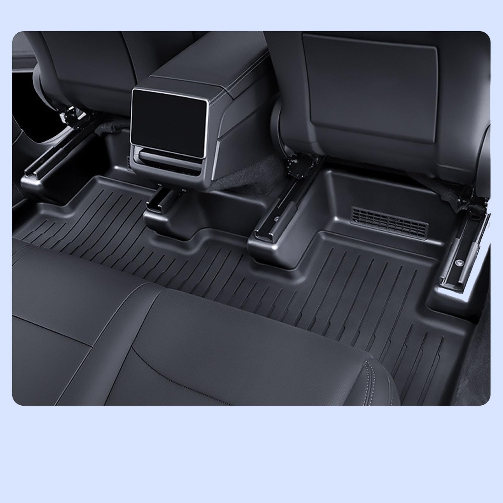 Cubierta del riel Deslizante del Asiento TPE Almohadillas Protectoras antipatadas Debajo del Asiento para el Nuevo Protector Debajo del Asiento Fundas de Asiento Kit de protección