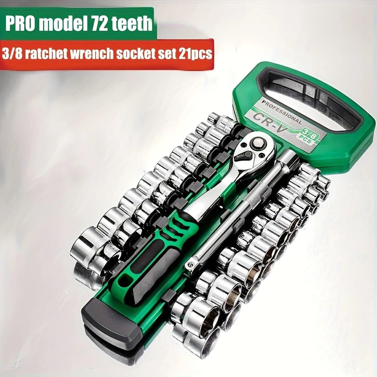 klucze nasadowe Zestaw 72 nasadek napędowych 1/4"-3/8"-1/2", nasadki kluczy grzechotkowych, kompaktowe nasadki do napraw samochodowych, narzędzie mechaniczne Zestaw Narzędzi