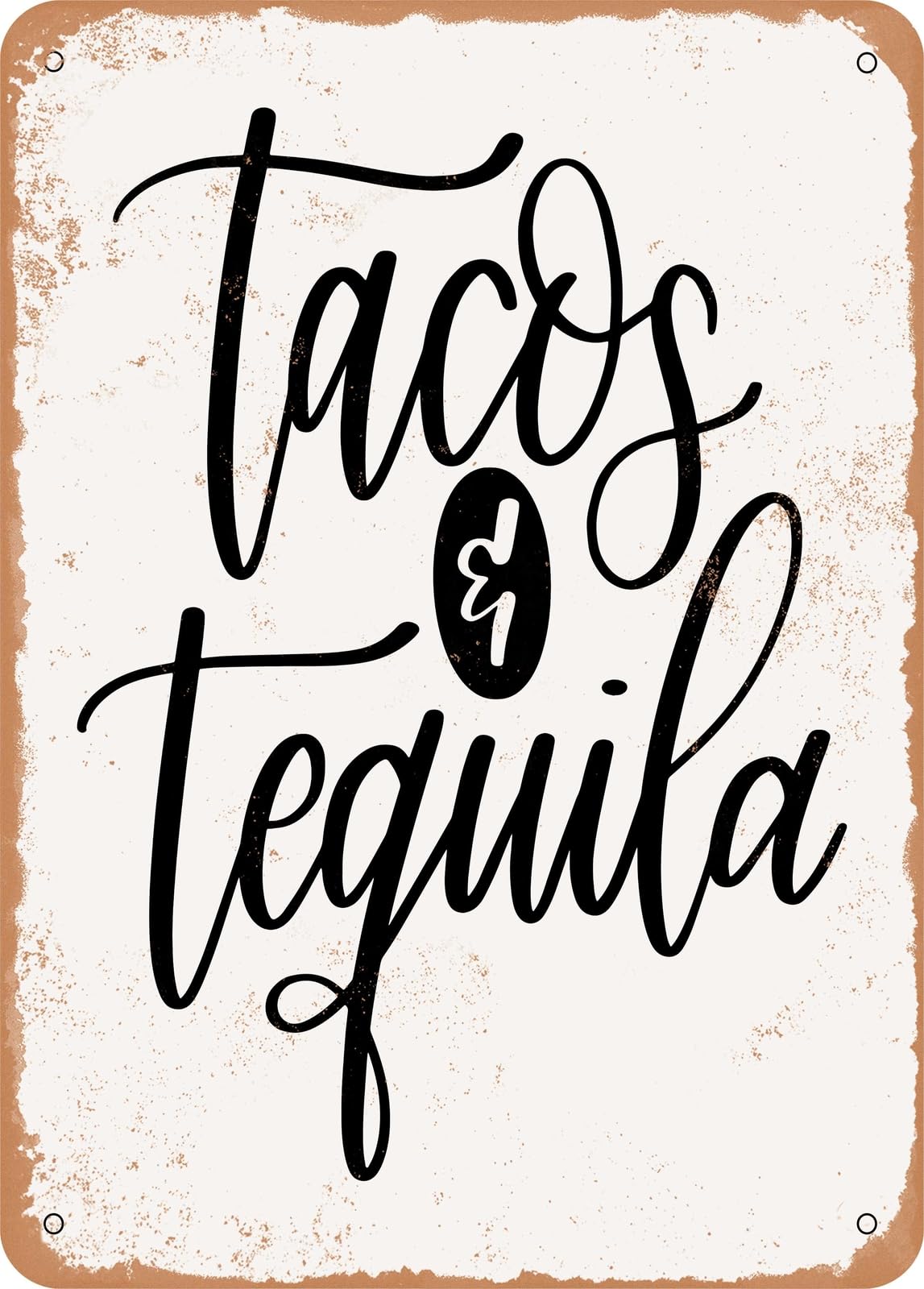 Miaomansenstore Metal Sign - Tacos And Tequila - 2 - Vintage Look Home Decor