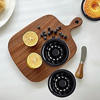 Vista 8 de Paquete de 25 mini moldes para hornear – Moldes de silicona de 4 pulgadas para moldes de flan – Molde reutilizable para pasteles de calabaza