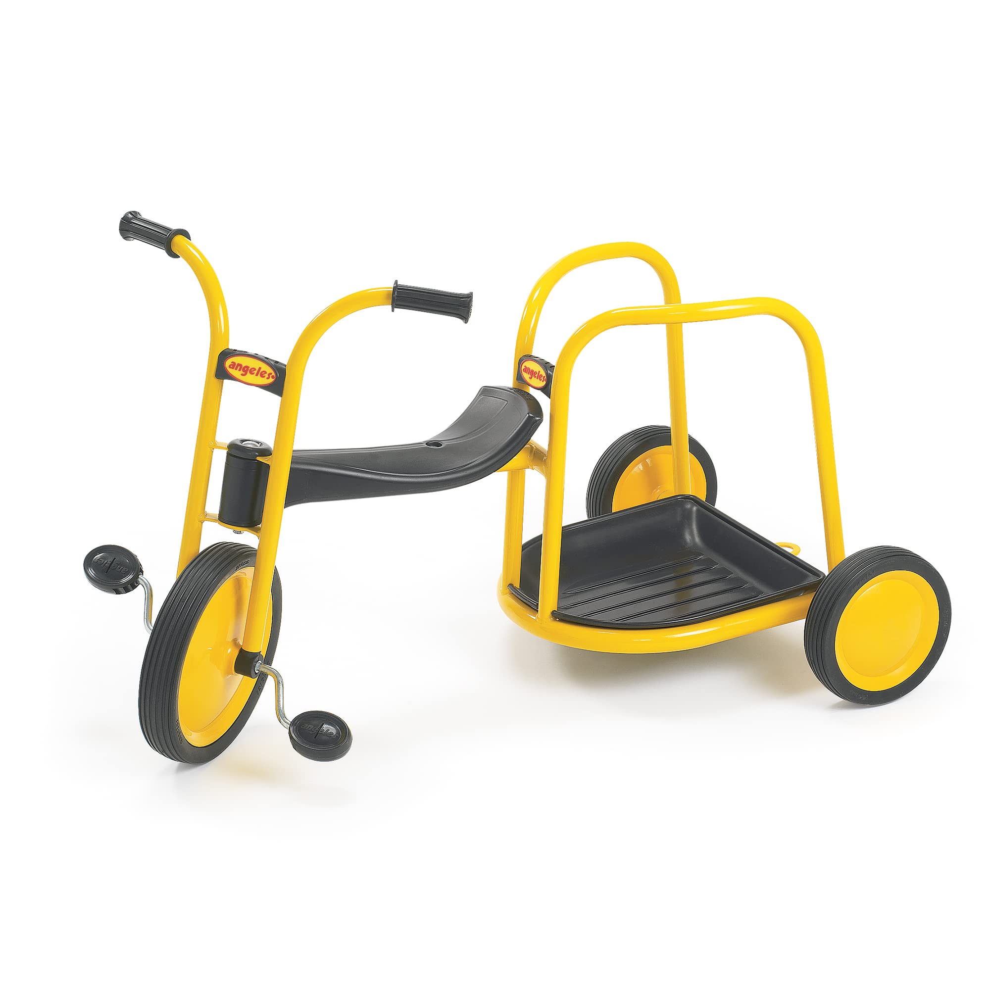 MYRIDER Toddler Trike, Kids Tricycle for Preschool, Daycare, Playground Kids Tricycles, Rubber Tires, Yellow/Black, 12