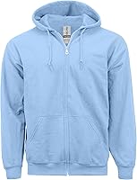 Vista 5 de Gildan - Sudadera con capucha y cremallera de vellón para adultos (estilo G18600), paquete múltiple