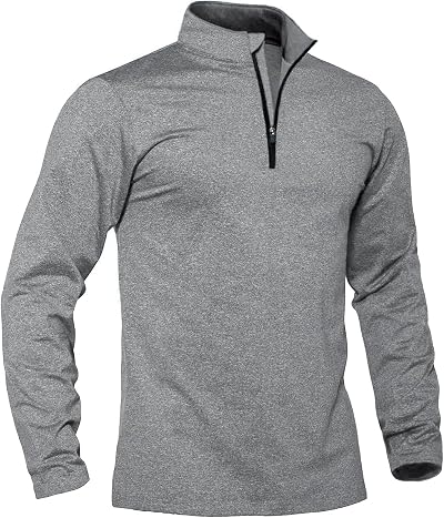 TACVASEN Men's Sweater 1/4 Zip Pullover Fleece Long Sleeve Lightweight Sweatshirts Quarter Zip Casual Golf Winter Shirts