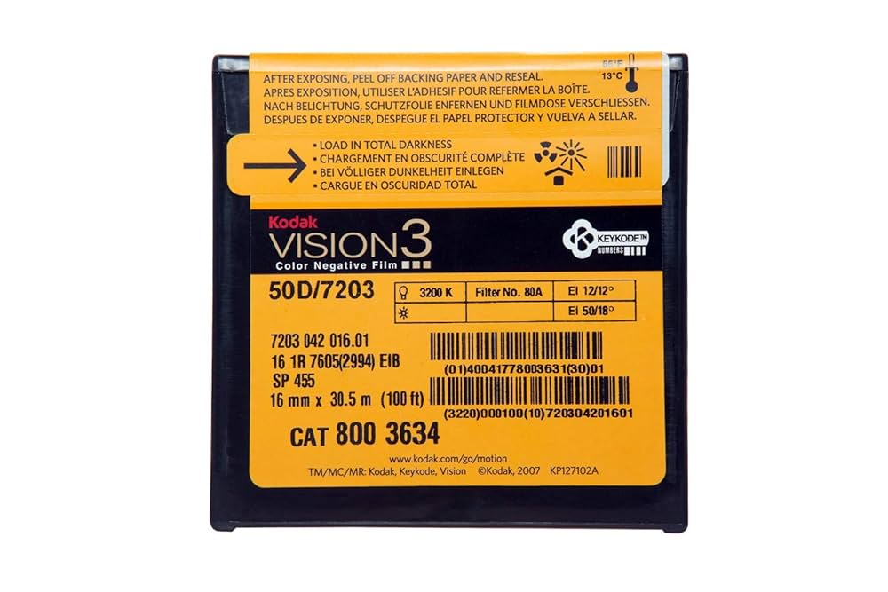 Amazon | Kodak 16mm Vision3 100フィート (33m) 50D/7203