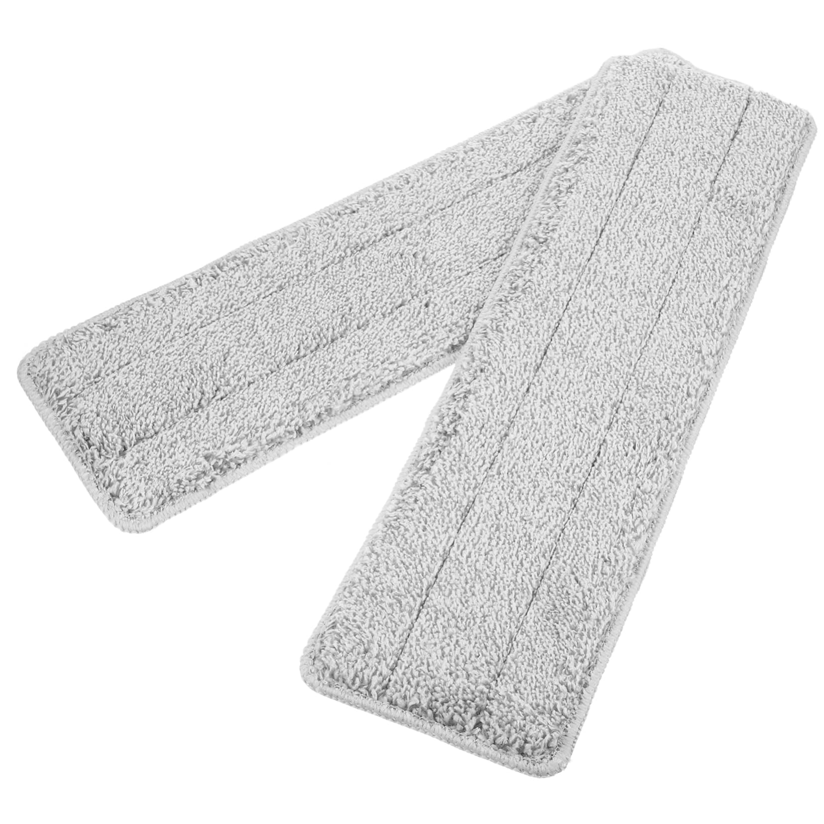 PACKOVE 3 Set Mop Commerciale Bagnato con Pastiglie Riutilizzabili Scopa Testine di Ricambio Bagno Mop Riutilizzabile Ricarica Mop Pad Tampone Casa Grigio Fibra Superfine 2 Pezzi*3
