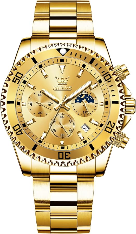 Amazon | OLEVS 腕時計 メンズ おしゃれ 人気 クォーツ うて時計メンズ