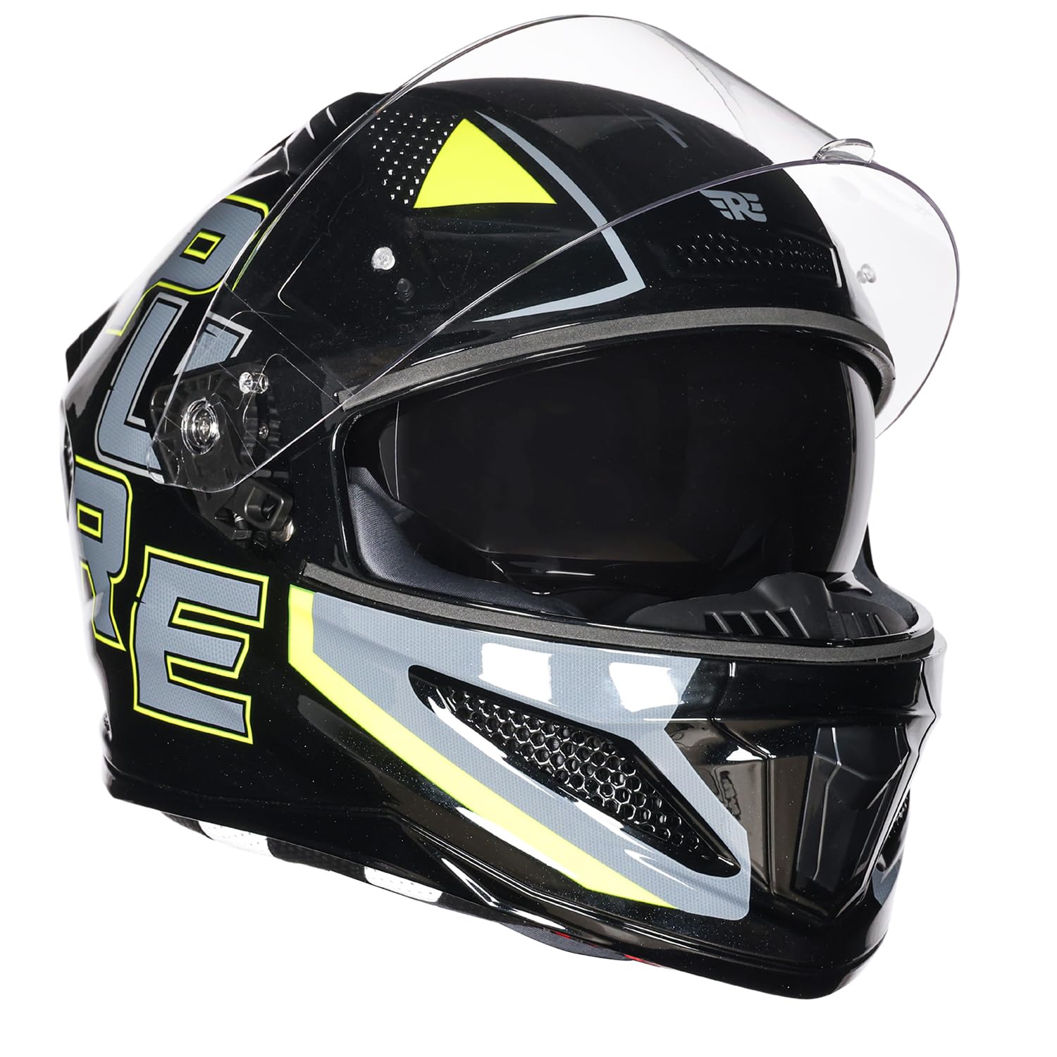 Royal Enfield Cross Air FF Hunter RP Full Face Helmet | Certification: ISI | Shock Absorption: High Density EPS liner | High Impact ABS Outer Shell | BLACK XL-image-41