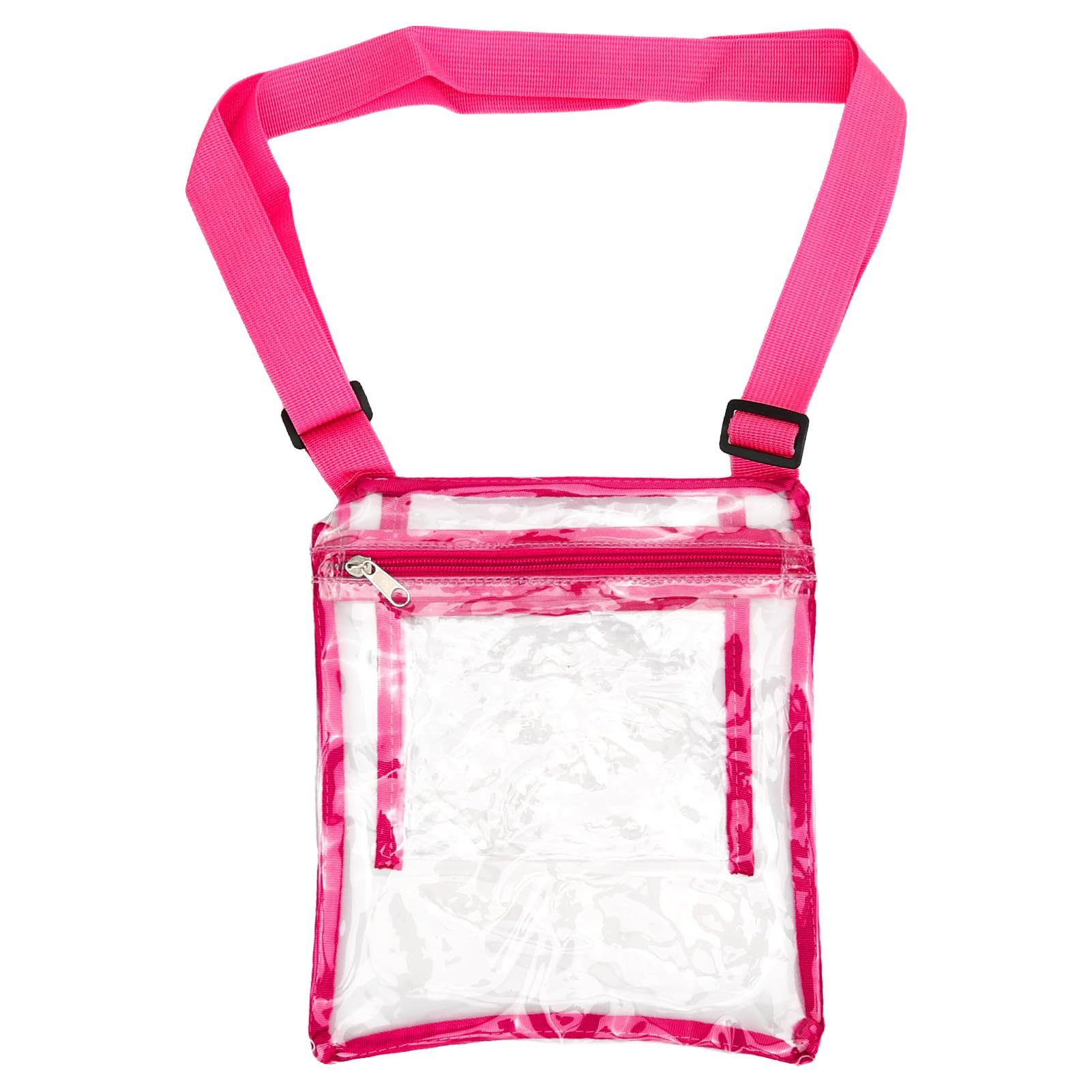 Borsa Trasparente in PVC con Tracolla Regolabile, Borsa a Tracolla Trasparente Impermeabile per Concerti, Eventi Sportivi, Shopping, Viaggi