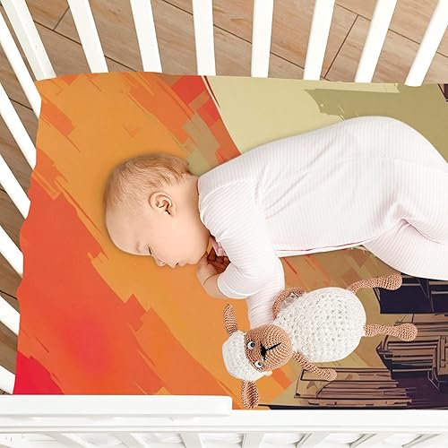 Miniatura 8 de Fitted Crib Sheets Vintage Sun Over A City Baby Crib Sheets for Boy & Girl Toddler Mattress Sheets 21216402