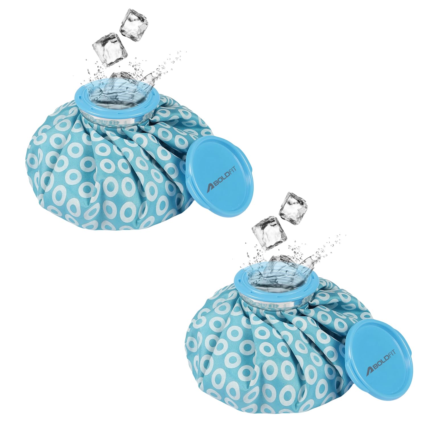 Sponsored Ad - Boldfit Hot Water Bag Ice bag for Pain Relief Cold Ice Pack for Injuries, and Cold Therapy Comes with Leak-free Closure - Blue 7.5 Inch - Pack of 2