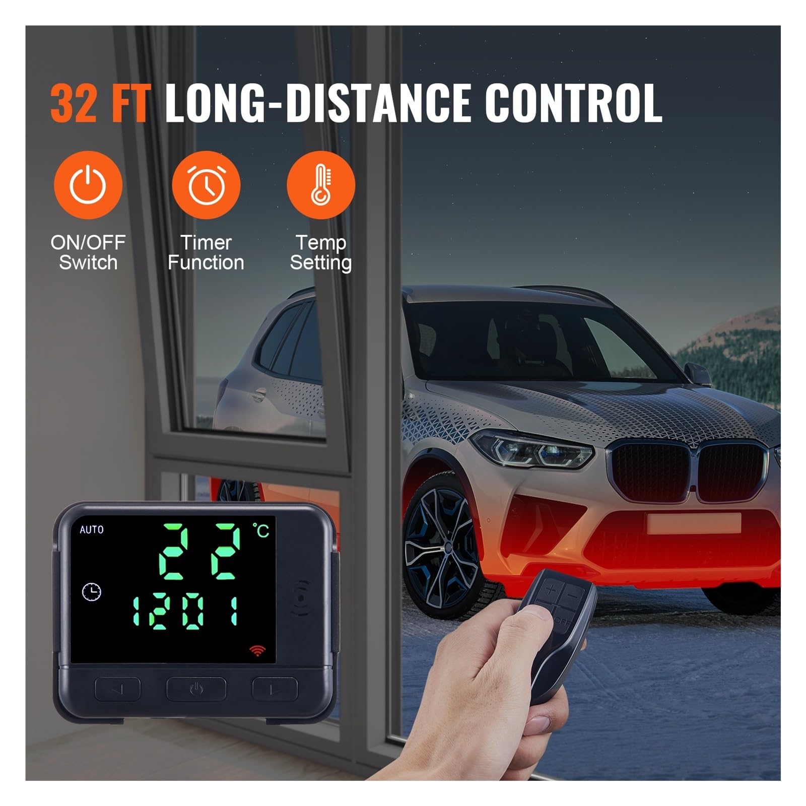 Chauffage Diesel 2 KW, 12 V, Avec Écran LCD, Idéal For Le Stationnement Et Rapide Des Camping-cars, Caravanes Bateaux Facile à installer