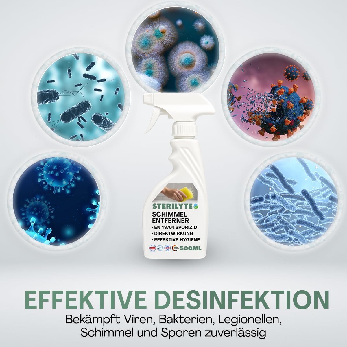 Schimmelentferner alkoholfrei – Registriertes Biozidprodukt gemäß BAuA Nr. N-113297 (4x 5 L)