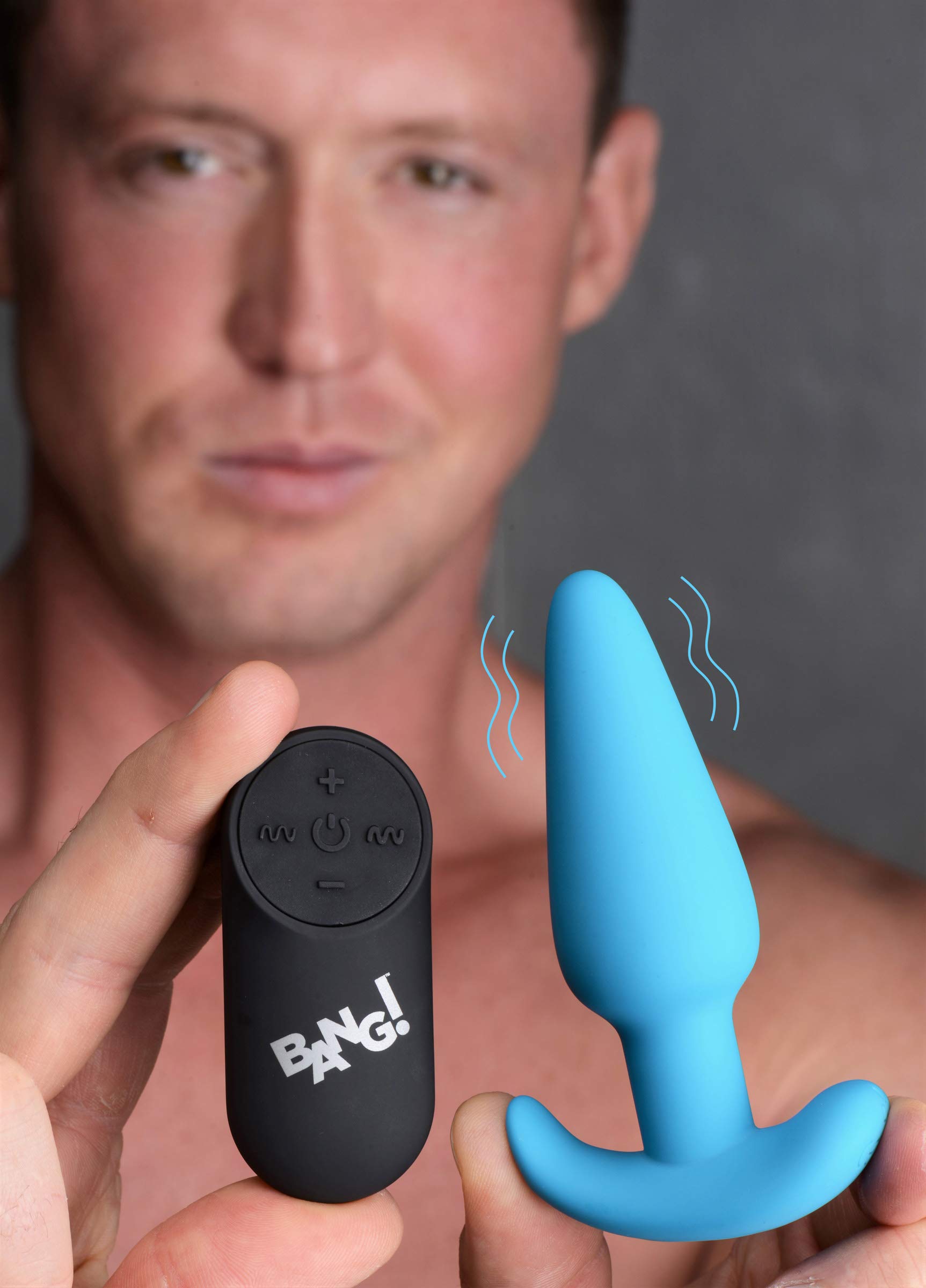 Amazon.com: Remote Control 21X Vibrating Silicone Butt Plug - Blue : Health  & Household