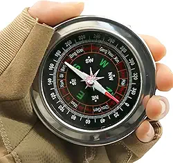 Bússola De Mão Para Camping Caminhada Trilha Pesca Ciclismo Sobrevivência Montanhismo Portátil