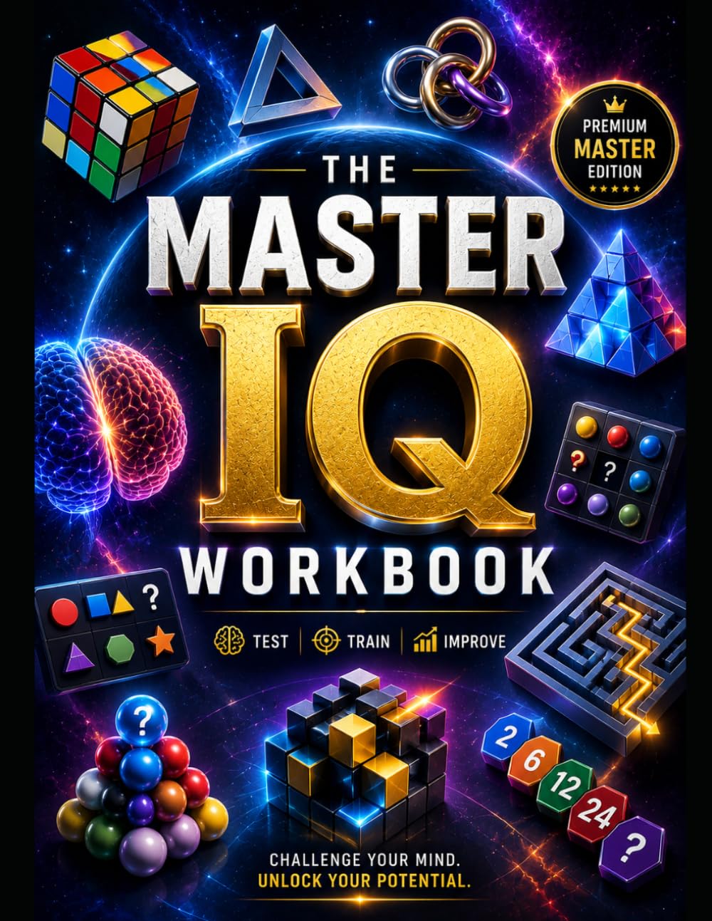 The Master IQ Workbook: 200 Brain-Training Challenges to Develop Logic, Memory, Reasoning, Intelligence and Critical Thinking