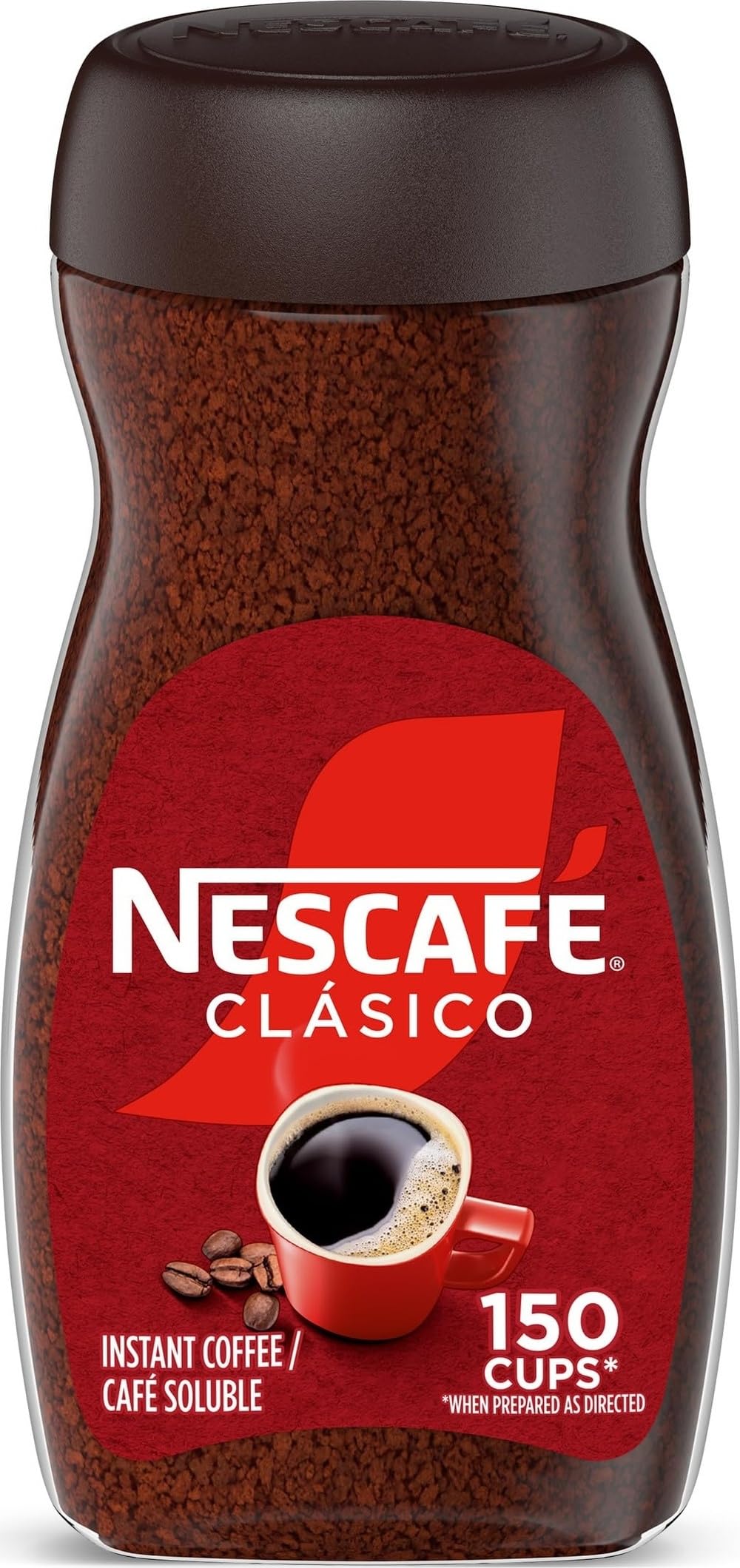 NESCAFÉ Clasico Dark Roast Instant Coffee, 10.5 oz Jar 10.5 Ounce (Pack of 1)