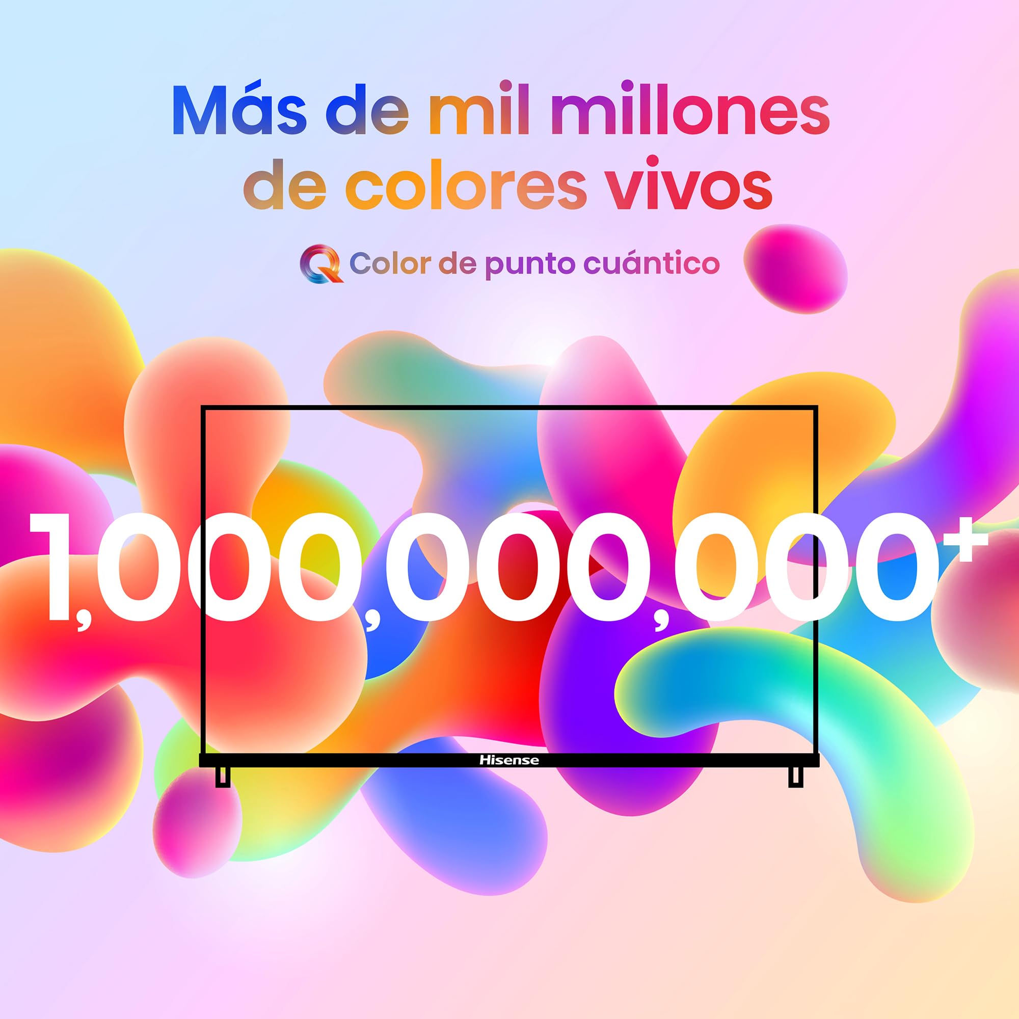 Hisense TV 32A5KQ - QLED Quantum Dot Colour, Smart TV de 32 Pulgadas, DTS HD, Modo Juego, Entrada Tipo C, Peana con Doble posición, función Compartir en el televisor (2023)
