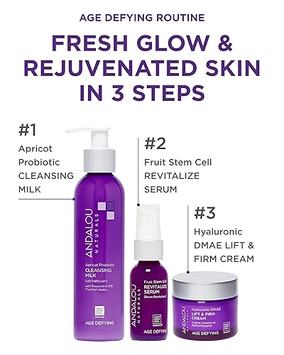 Miniatura 3 de Andalou Naturals - Leche limpiadora probiótica de chabacano, 6 onzas, paquete de de 1