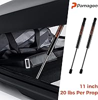 Vista 4 de SX115P20 11 pulgadas, 20 libras, 89 N, resorte de amortiguador de gas, soporte de elevación de 11" para bolsillo de techo, caja de herramientas