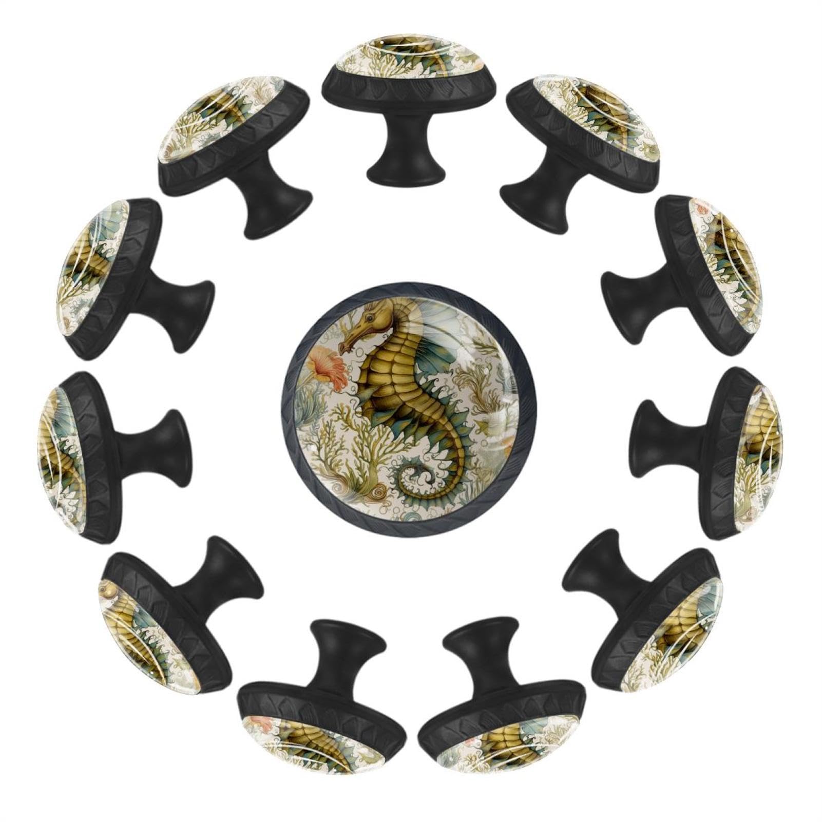 Poignées en verre cristal transparent lot de 12 boutons de tiroir ronds et durables