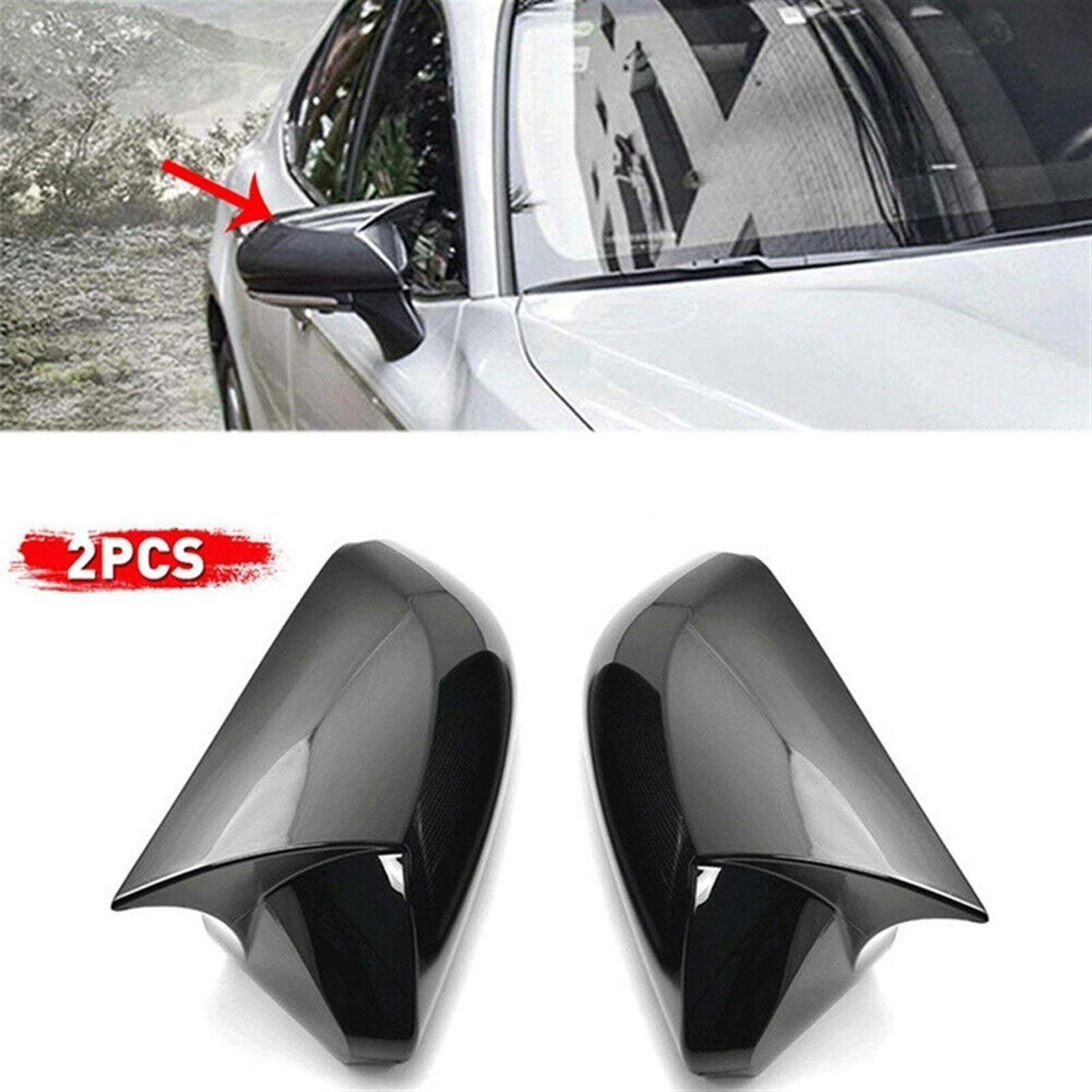 Naklejki na lusterko wsteczne ABS Ox Horn Trim do Camry 2018-2020