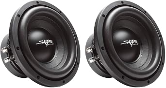 2 Skar Audio Sdr-8 D4 8" 700W Max Power Dual 4 Ohm Car Subwoofers, Pair of 2