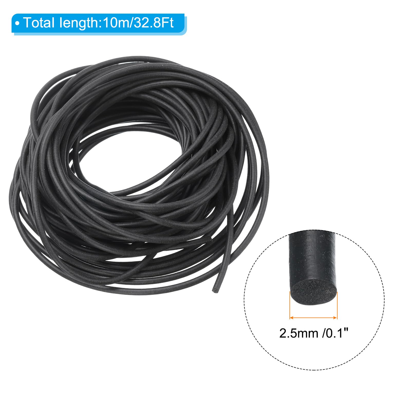 PATIKIL Silicone Foam Seal Strip - Image 2