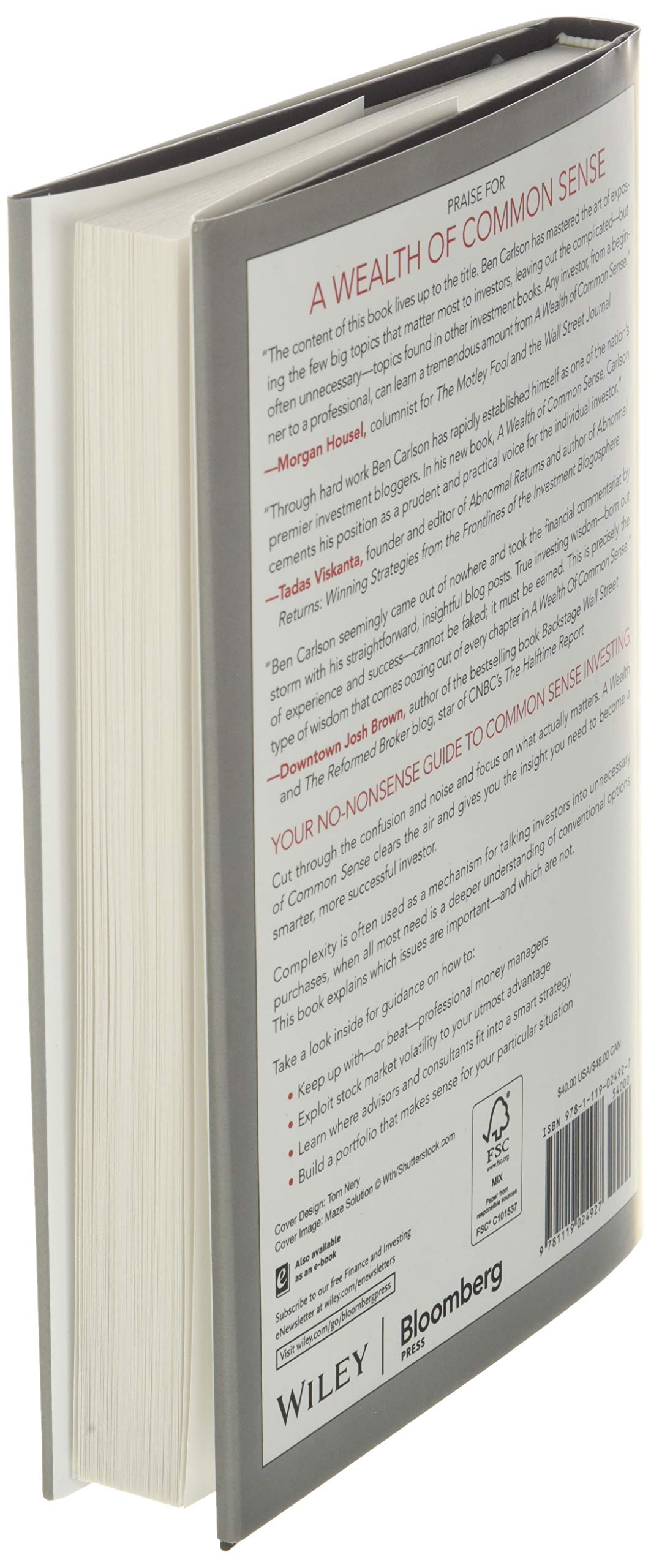 A Wealth of Common Sense: Why Simplicity Trumps Complexity in Any  Investment Plan : Carlson, Ben: Amazon.com.mx: Libros