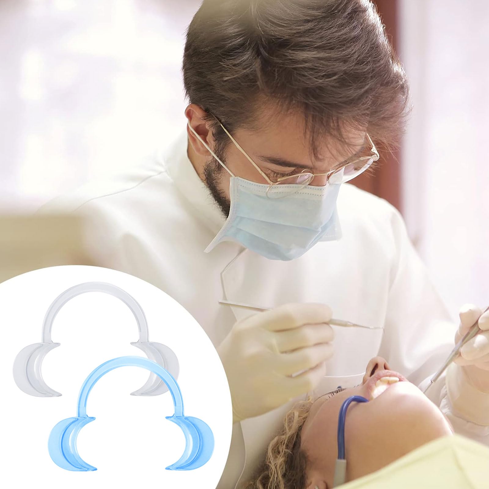 2 Pezzi Retrattori Per Guancia Fotografia Dentale – Apri Bocca In Plastica, Tipo T, Autoclavabili (Easyinsmile)