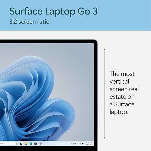 Miniatura 3 de Microsoft Surface Laptop Go 3 (2023) - Laptop con pantalla táctil de 12.4 pulgadas, delgada y ligera, Intel Core i5, 8 GB de RAM, SSD SSD de 256 GB,