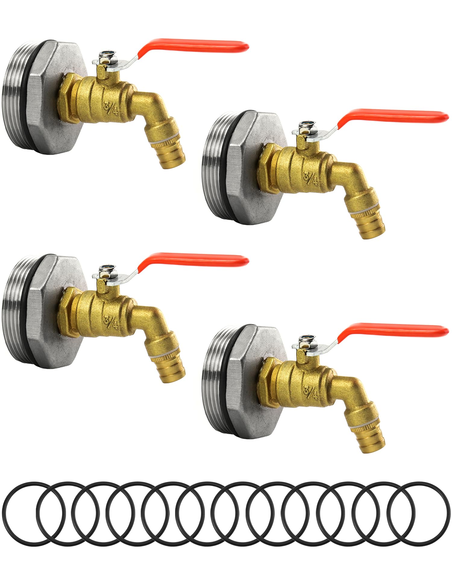 QWORK 2 Brass Faucet