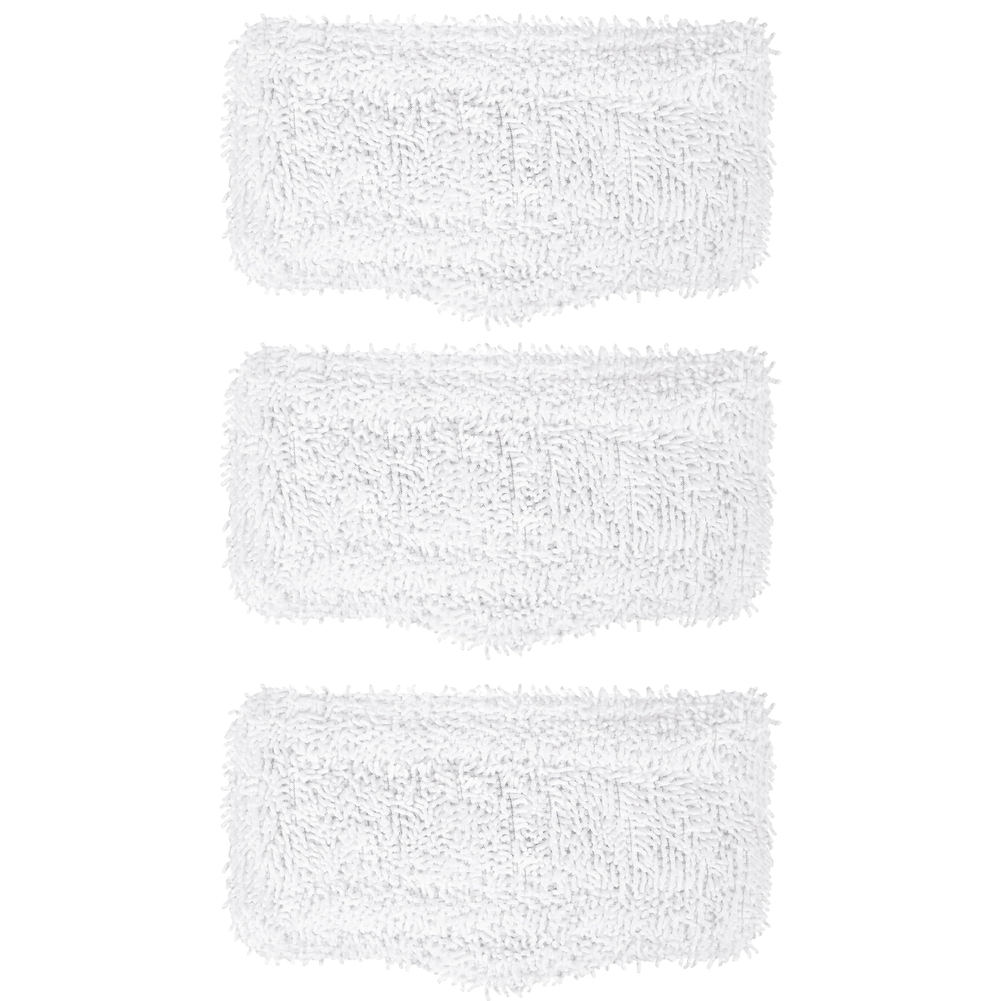 BlueStars Soft Microfiber Steam Mop Pads Compatible with Shark Steam Mop SK410 SK435CO S1000 S1000A SK460 SK140 SK141 S3101 S3250 S3251 Washable and Reusable - Pack of 3