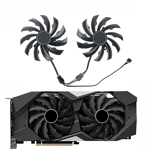 Miniatura 7 de Coolerage Ventiladores de tarjeta gráfica GTX1650 GTX1660 RTX2060 RTX2070 de 3.740 in para GIGABYTE GTX 1650 1660 Ti Gaming OC RTX 2060 2070 3060