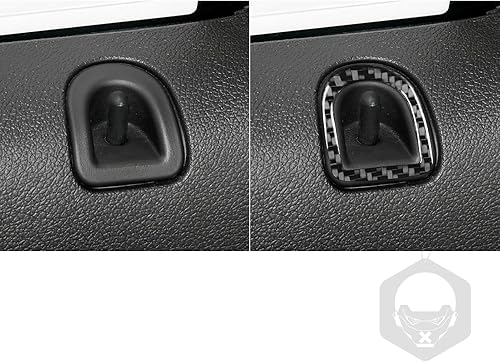 Miniatura 3 de Real Premium - Adhesivo de fibra de carbono compatible con Ford Mustang GT Shelby 2010-2014 2011 2012 2013 para puerta de automóvil, color negro