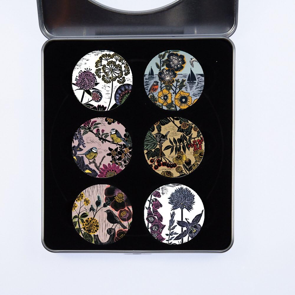 Dressmaking Sewing Pattern Weights. 6 Pack Gift Set 6 from Artist Kate Heiss. Ideal Gift. Inspired by The BBC Sewing Bee. (40mm Diameter)