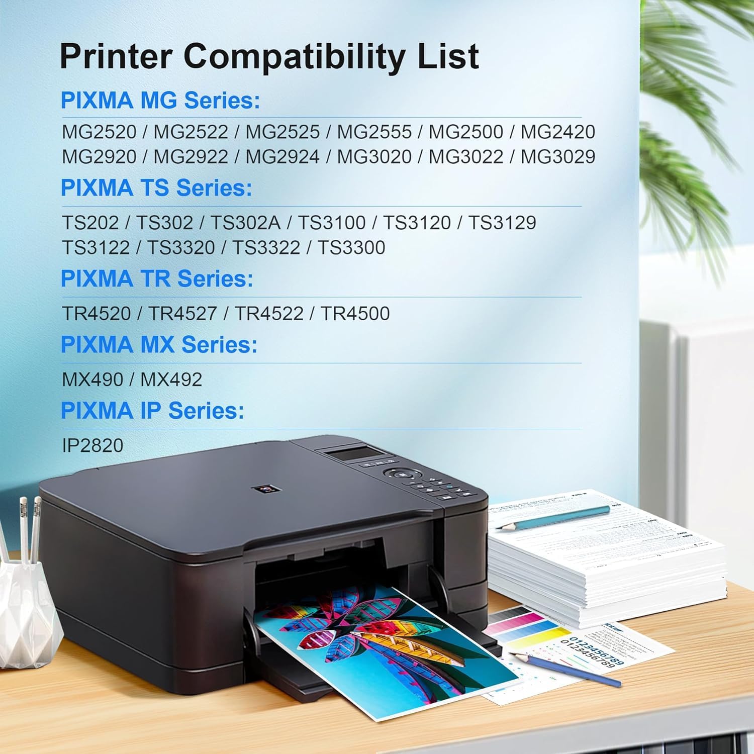 PG-245 XL/CL-246 XL Ink Value Pack (2 Cartridges) Compatible for Printer 245XL 246XL Combo Pack 245XL Ink Cartridge Compatible with Printer TS202/TR4520/MG2525/TS3322/TS3320/MG2522/TS302/MG2520/MX490