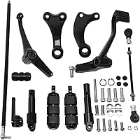 Vista 5 de XMT-MOTO Fit forward Controls Kit completo de clavijas, palancas y varillajes para Harley Sportster 2004-2013
