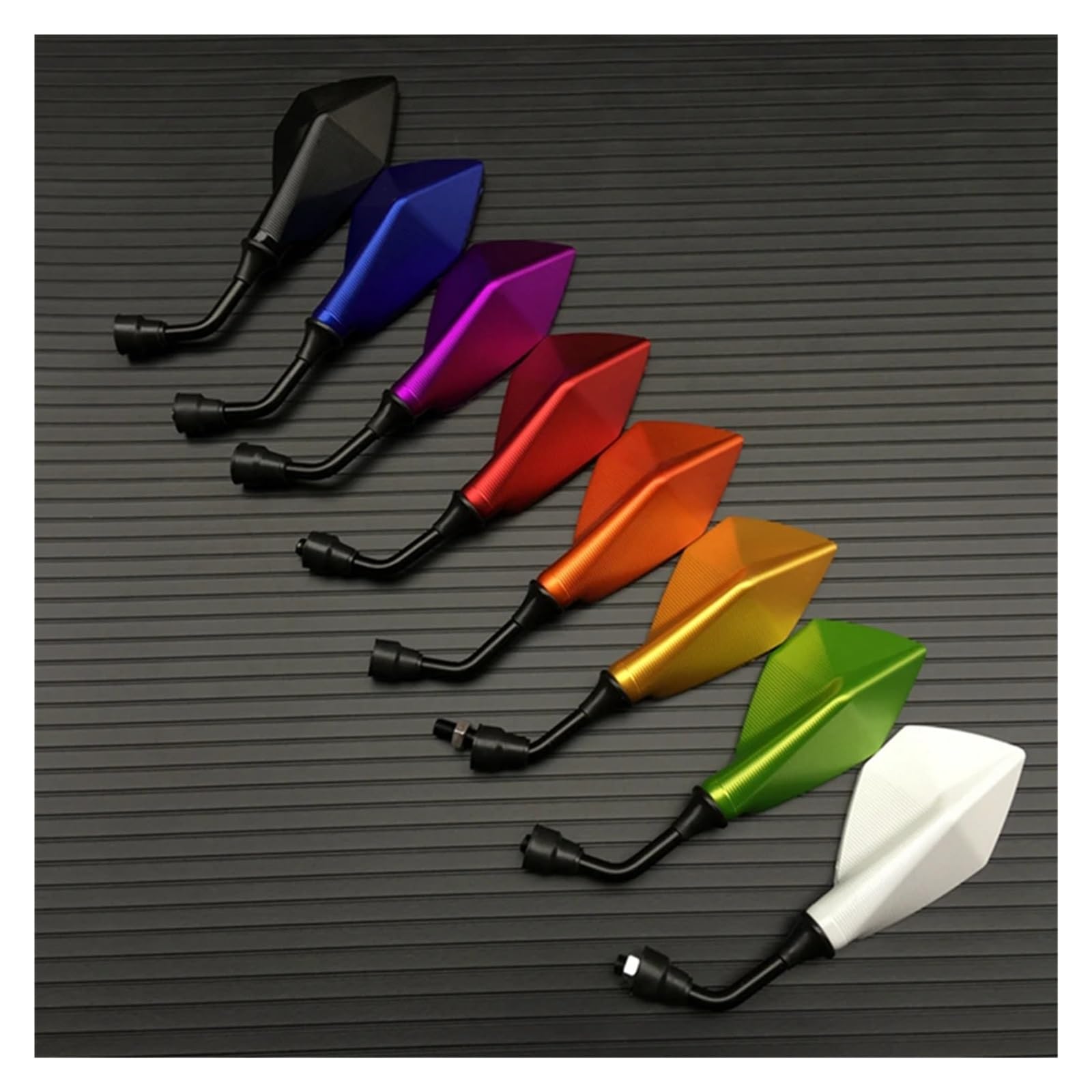 2 pièces/paire accessoires de modification de rétroviseur de moto rétroviseur de recul de scooter électrique rétroviseur de recul à réflecteur universel(Golden)