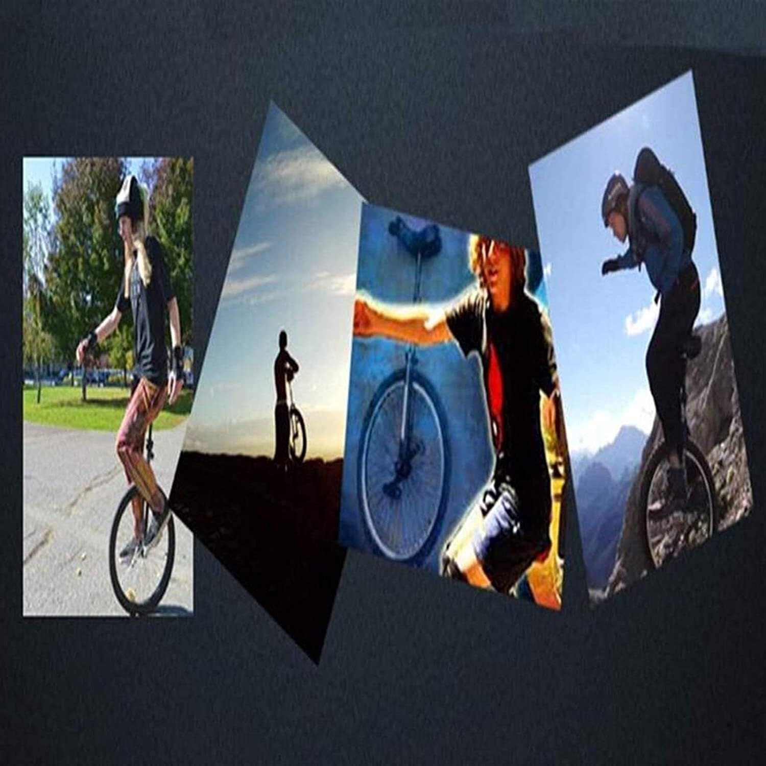 18-Inch Unicycle with Skidproof Mountain Tire, Adjustable Height, Manganese Steel Frame for Weight Loss, Fitness & Travel