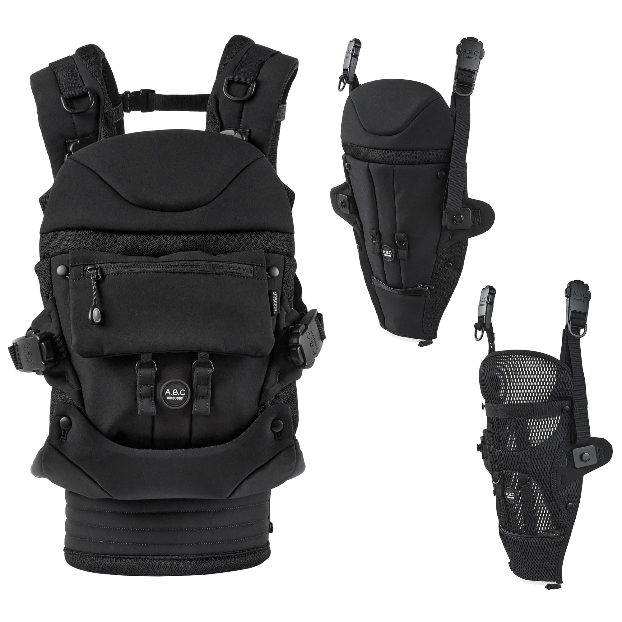 Amazon.co.jp: ABC COMFO COMPLETE SET JET BLACK （ベビーキャリア