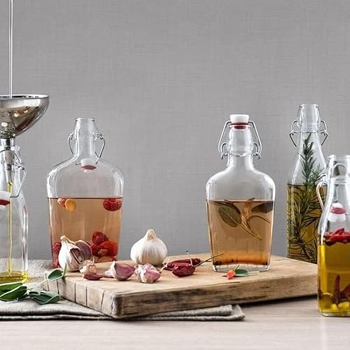 Miniatura 5 de Bormioli Rocco botella de 8 onzas con tapa de vidrio Transparente