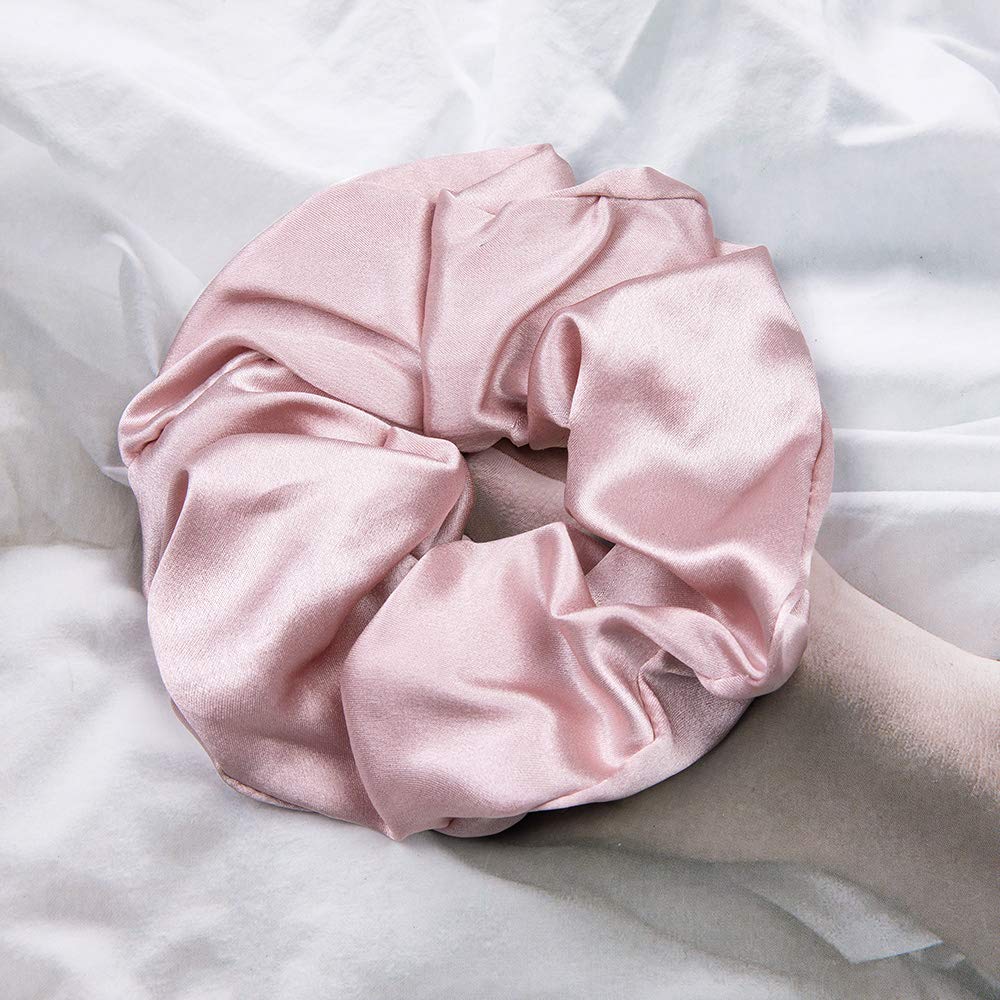 LoveShackFancy Pink skinny silk 5 pk scrunchie Amazon.com : LILYSILK Silk Hair Scrunchies for  main image 4