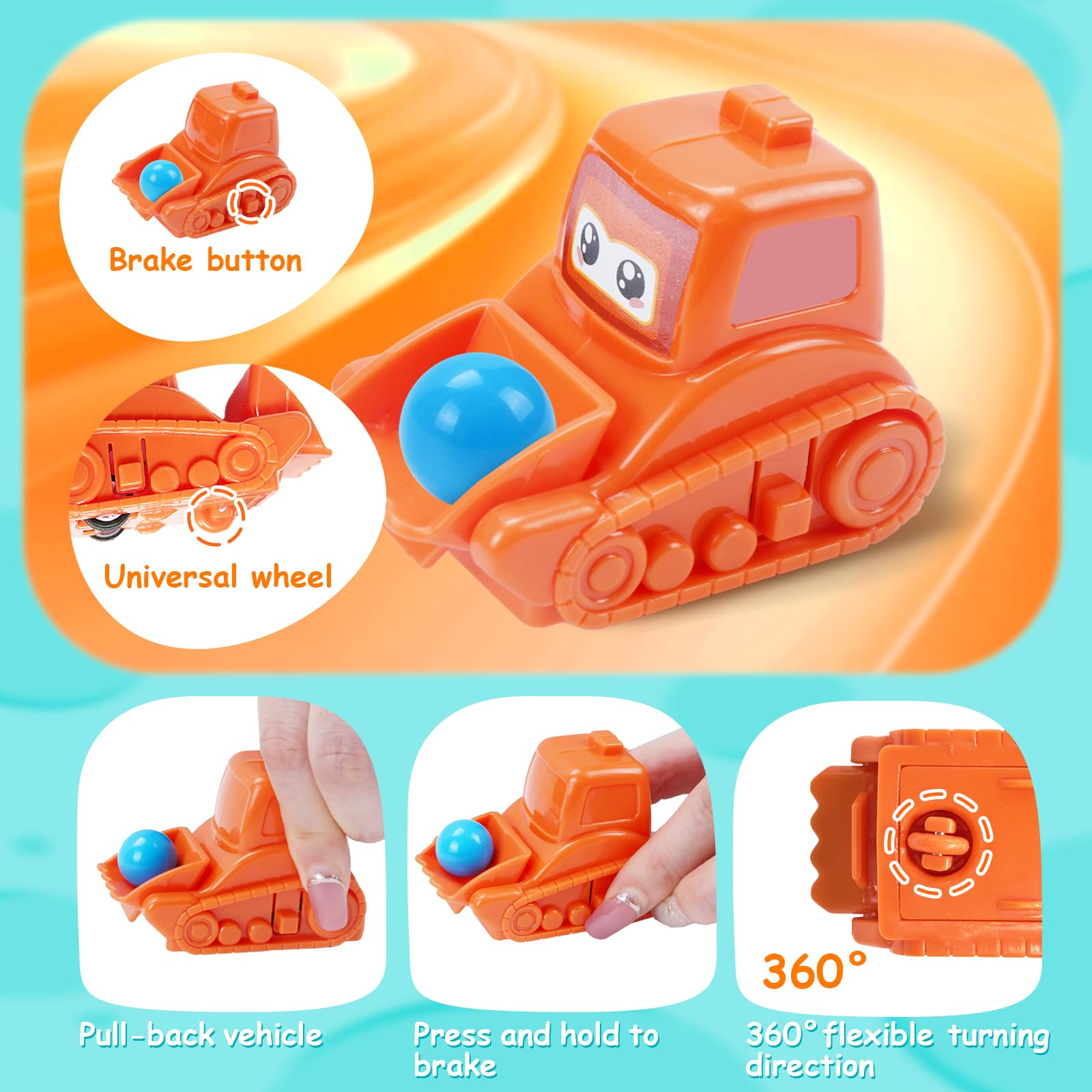 Jeu De Labyrinthe LumenVela Avec Voiture électrique – 32 Pièces Réversibles, Attractions Animées, Pour Enfants 4-7 Ans