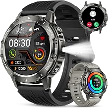 Smart Watch for Men Fitness Tracker Smart Watches for Android Phones iPhone Bluetooth Waterproof Make Answer Call Digital Mens Watches Heart Rate Monitor Running Smartwatch Samsung Compatible