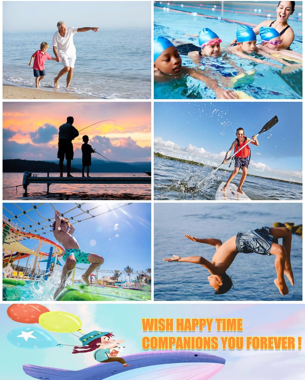 LUCOWEE Boys Swim Trunks Zipper Pockets Compression Liner Anti Chafe Swimsuit Bathing Beach Shorts Surf Quick Dry UPF 50+ - Image 8